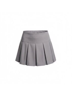 Orange Kiss Essentials Womens Gray Pleated Skort Breathable Stretchy Sz XL